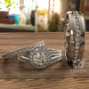 1.6ct Brilliant Diamond Complete Wedding Set - 03US19